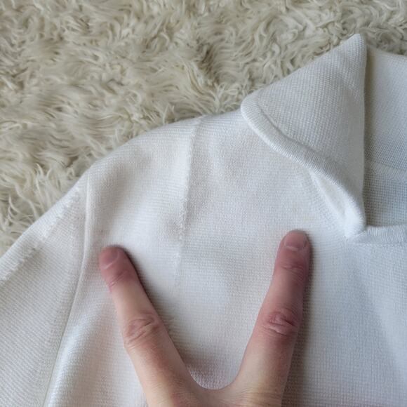 Cruciani Knit Sweater White 40 Small 4 - Picture 5 of 10